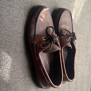 Men's Brown Leather Sperry Boat Shoes 10.5
